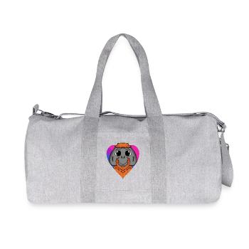 Bisexuell Orang utan Geschenk - Recycelte Canvas-Sporttasche von Stanley/Stella - Grau meliert - Vorne