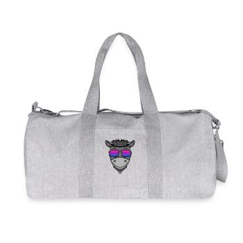 Bisexual Donkey Gift - Recycled Canvas Sports Bag by Stanley/Stella - heather grey - Front