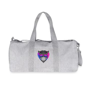 Bisexual Donkey Gift - Recycled Canvas Sports Bag by Stanley/Stella - heather grey - Front