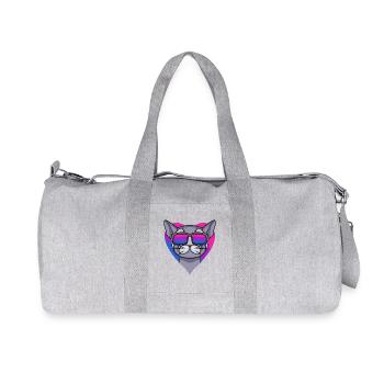 Cadeau bisexuel British Shorthair Cat - Sac de sport en toile recyclée Stanley/Stella - gris chiné - Devant