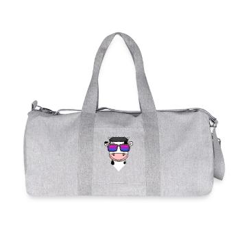 Bisexuell Kuh Geschenk - Recycelte Canvas-Sporttasche von Stanley/Stella - Grau meliert - Vorne