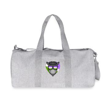 LGBT MOTIF DONKEY - Recycled Canvas Sports Bag by Stanley/Stella - heather grey - Front