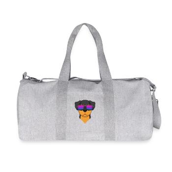Bisexual Rottweiler Dog Gift - Recycled Canvas Sports Bag by Stanley/Stella - heather grey - Front