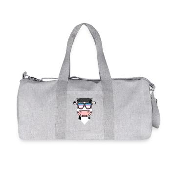 Transgender Transsexual Cow Gift - Recycled Canvas Sports Bag by Stanley/Stella - heather grey - Front