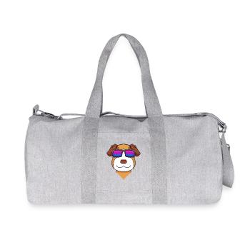 Bisexuell Jack Russell Terrier Hund Geschenk - Recycelte Canvas-Sporttasche von Stanley/Stella - Grau meliert - Vorne