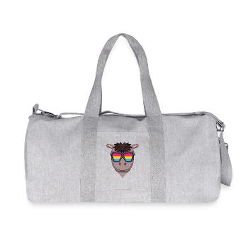 Pansexual Horse Gift - Recycled Canvas Sports Bag by Stanley/Stella - heather grey - Front