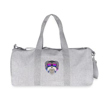 Chien Schnauzer - Sac de sport en toile recyclée Stanley/Stella - gris chiné - Devant
