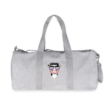 Asexuell Lgbt Kuh Asexualität - Recycelte Canvas-Sporttasche von Stanley/Stella - Grau meliert - Vorne