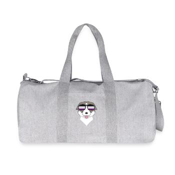 Asexual Lgbt German Thai Bangkaew Asexuality - Recycled Canvas Sports Bag by Stanley/Stella - heather grey - Front