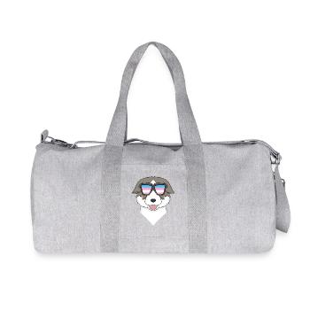 Transgender Thai Bangkaew Dog - Recycled Canvas Sports Bag by Stanley/Stella - heather grey - Front