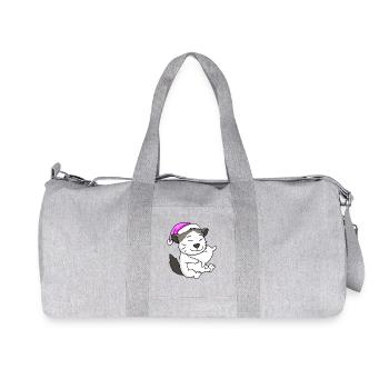 Katze Katzenrasse Ragdoll - Recycelte Canvas-Sporttasche von Stanley/Stella - Grau meliert - Vorne