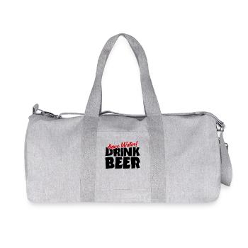 Économisez de l’eau! Boire de la bière - Sac de sport en toile recyclée Stanley/Stella - gris chiné - Devant