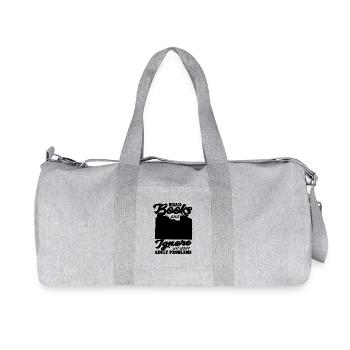 Read books and ignore all your adults - Recycled Canvas Sports Bag by Stanley/Stella - heather grey - Front