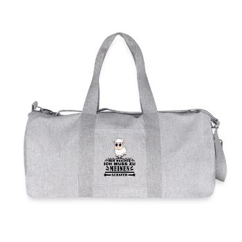 Schafe Schaf Schafzüchter Geschenk - Recycelte Canvas-Sporttasche von Stanley/Stella - Grau meliert - Vorne