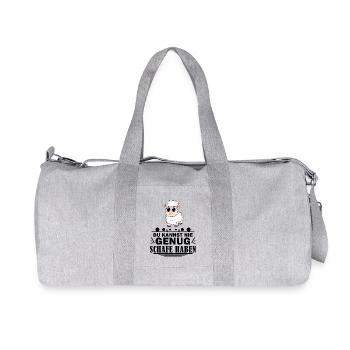 Schafe Schaf Schafzüchter Geschenk - Recycelte Canvas-Sporttasche von Stanley/Stella - Grau meliert - Vorne
