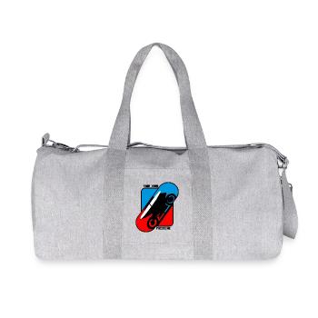 Take Your Medicine - Racing Motorcycle - Recycled Canvas Sports Bag by Stanley/Stella - heather grey - Front