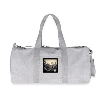 Octopus - Recycled Canvas Sports Bag by Stanley/Stella - heather grey - Front