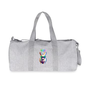Lapin de Pâques cool avec des lunettes de soleil - Sac de sport en toile recyclée Stanley/Stella - gris chiné - Devant