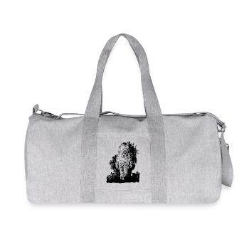 Astronaute d’époque marchant dans la nébuleuse de la poussière lunaire - Sac de sport en toile recyclée Stanley/Stella - gris chiné - Devant