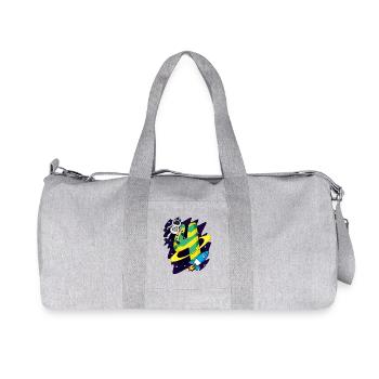 4 Birthday Boy Astronaut - quatre ans - Sac de sport en toile recyclée Stanley/Stella - gris chiné - Devant