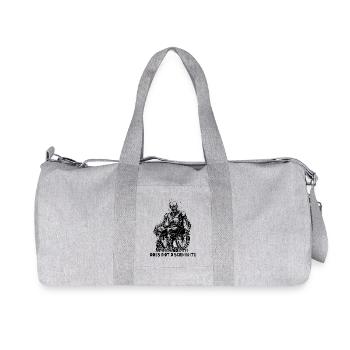 Skeleton in a wheelchair: no discrimination - Recycled Canvas Sports Bag by Stanley/Stella - heather grey - Front