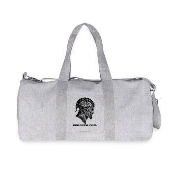 Latin Tout a son temps : casque de soldat romain - Sac de sport en toile recyclée Stanley/Stella - gris chiné - Devant