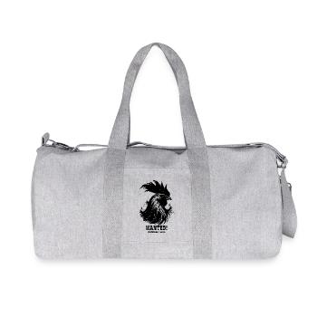 Wanted: Prefers lively funny rooster - Recycled Canvas Sports Bag by Stanley/Stella - heather grey - Front