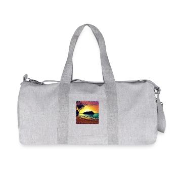 Grunge Sommerurlaub auf Koh Jum, Andaman Beach, - Recycelte Canvas-Sporttasche von Stanley/Stella - Grau meliert - Vorne