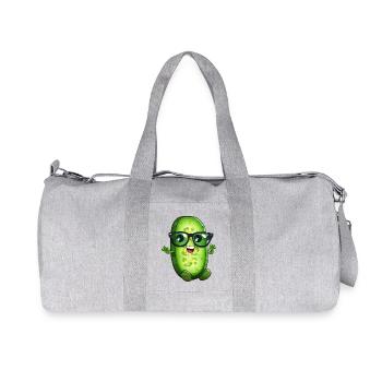 Cornichon cool avec lunettes de soleil - Sac de sport en toile recyclée Stanley/Stella - gris chiné - Devant