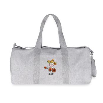 Drôle de mouton mexicain avec guitare - Sac de sport en toile recyclée Stanley/Stella - gris chiné - Devant