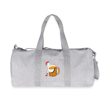 Seagull Beer Christmas - Recycled Canvas Sports Bag by Stanley/Stella - heather grey - Front