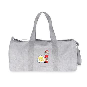 Père Noël Drôle - Sac de sport en toile recyclée Stanley/Stella - gris chiné - Devant