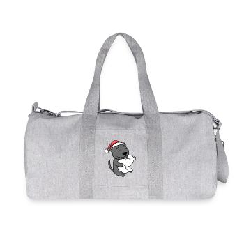 Mignon Fatigué Noël - Sac de sport en toile recyclée Stanley/Stella - gris chiné - Devant