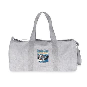 Park City Hiver, Ski & Snowboard Grunge - Sac de sport en toile recyclée Stanley/Stella - gris chiné - Devant