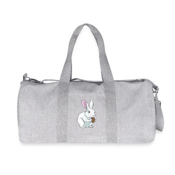 Biscuit lapin - Sac de sport en toile recyclée Stanley/Stella - gris chiné - Devant