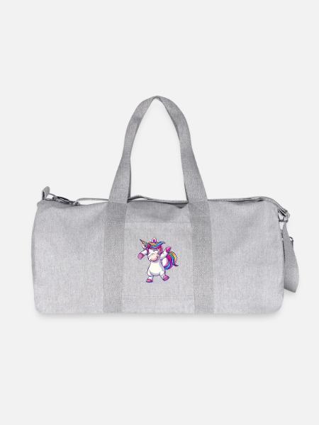 Danse colorée de la licorne - Sac de sport en toile recyclée Stanley/Stella - gris chiné