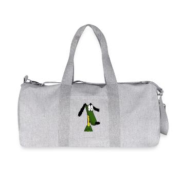 The funniest cartoon dog of all time - Recycled Canvas Sports Bag by Stanley/Stella - heather grey - Front
