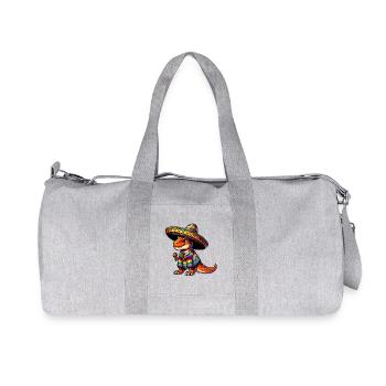 Cinco de Mayo T-Rex Feier in Mexiko - Recycelte Canvas-Sporttasche von Stanley/Stella - Grau meliert - Vorne