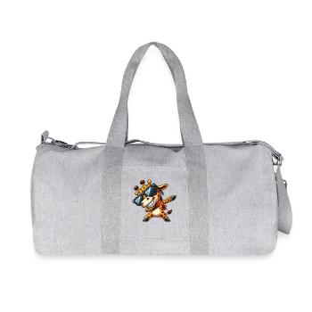 Lunettes de soleil Cool Giraffe Dabbing - Sac de sport en toile recyclée Stanley/Stella - gris chiné - Devant