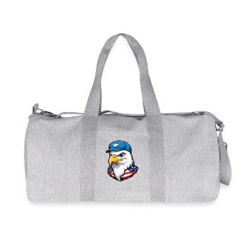 Aigle aviateur américain - Sac de sport en toile recyclée Stanley/Stella - gris chiné - Devant