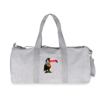 Toucan Forêt tropicale Amérique du Sud Toucans Toucan géant - Sac de sport en toile recyclée Stanley/Stella - gris chiné - Devant