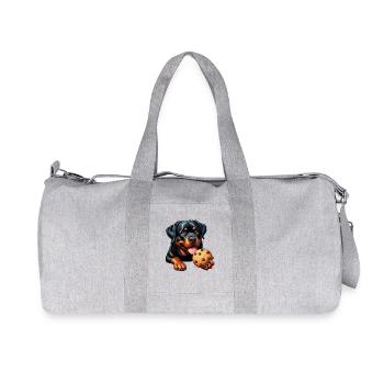 Rottweiler Chien Cookie Biscuit Amour Bonbons - Sac de sport en toile recyclée Stanley/Stella - gris chiné - Devant