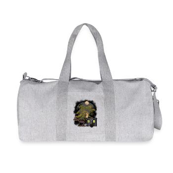 Medieval Travel Peanut Mystical Carriage Horse - Recycled Canvas Sports Bag by Stanley/Stella - heather grey - Front