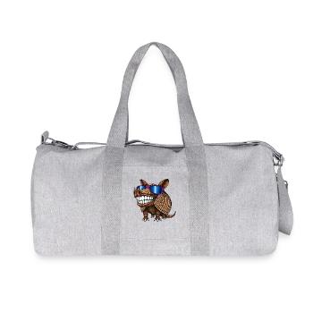 Cool Armadillo Sunglasses Summer - Recycled Canvas Sports Bag by Stanley/Stella - heather grey - Front
