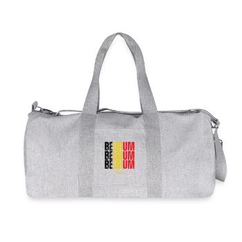 Drapeau de la Belgique, fierté belge - Sac de sport en toile recyclée Stanley/Stella - gris chiné - Devant