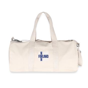 Drapeau de la Finlande, fierté finlandaise - Sac de sport en toile recyclée Stanley/Stella - blanc naturel - Devant