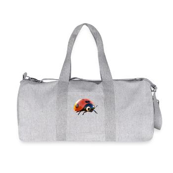 Marienkäfer Ladybug Insekten Bunt Süße Marienkäfer - Recycelte Canvas-Sporttasche von Stanley/Stella - Grau meliert - Vorne