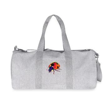 Marienkäfer Ladybug Insekten Bunt Süße Marienkäfer - Recycelte Canvas-Sporttasche von Stanley/Stella - Grau meliert - Vorne