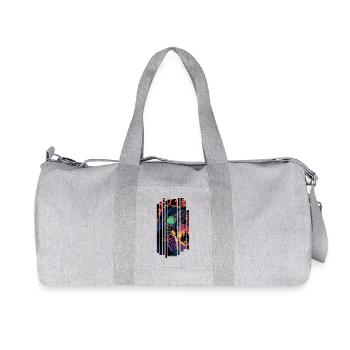 Femme loup-garou Géométrique - Sac de sport en toile recyclée Stanley/Stella - gris chiné - Devant