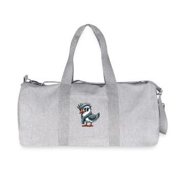 Cool Seagull Sunglasses Summer North Sea Baltic Sea - Recycled Canvas Sports Bag by Stanley/Stella - heather grey - Front